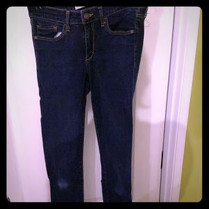 AEO dark wash skinny jeans